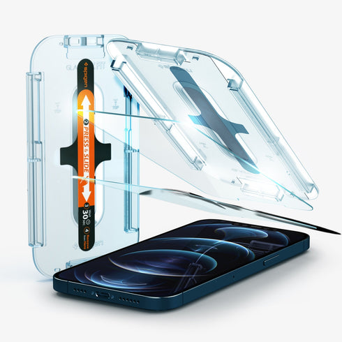 Spigen iPhone 12 Series Screen Protector GLAS.tR EZ Fit